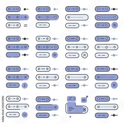 Creative Vector Icons Pack. Sleek Vector Icons for Design. Customizable Vector Icons.  Vector Icons Collection.