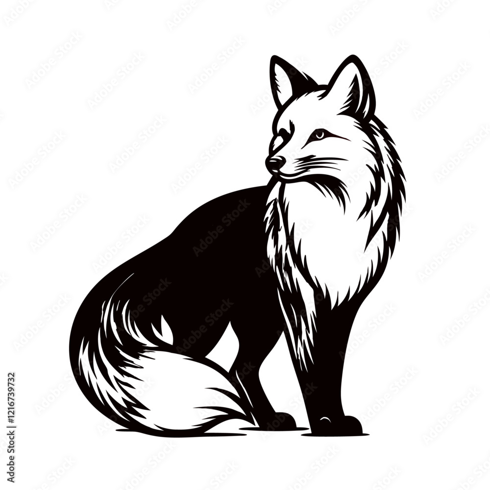 Fototapeta premium Fox carton vector
