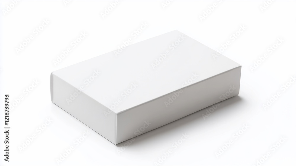 Blank white rectangular cardboard box isolated on white background. Blank white rectangular cardboard box isolated on white background.