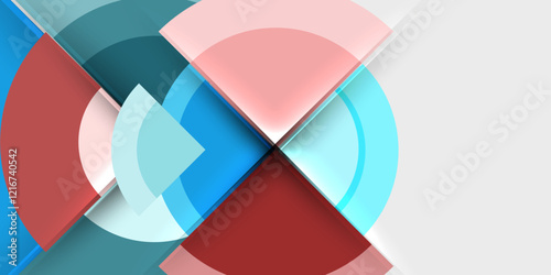 Target circle geometric abstract shapes. Vector Illustration For Wallpaper, Banner, Background, Card, Book Illustration, landing page