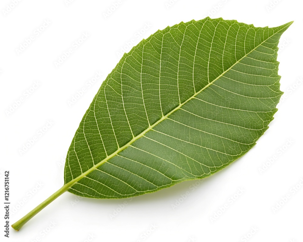 green leaf isolated on white background green leaf isolated on white background