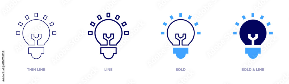 Goal idea icon in 4 different styles. Thin Line, Line, Bold, and Bold Line. Duotone style. Editable stroke Goal idea icon in 4 different styles. Thin Line, Line, Bold, and Bold Line. Duotone style. Editable stroke