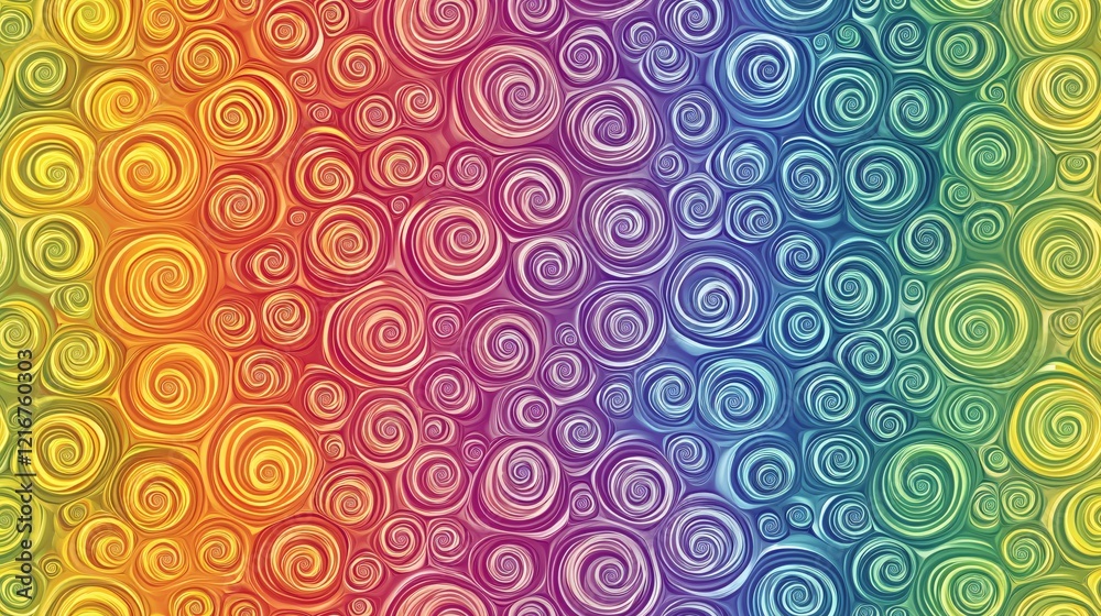 Rainbow Swirl Pattern Abstract Colorful Background Rainbow Swirl Pattern Abstract Colorful Background