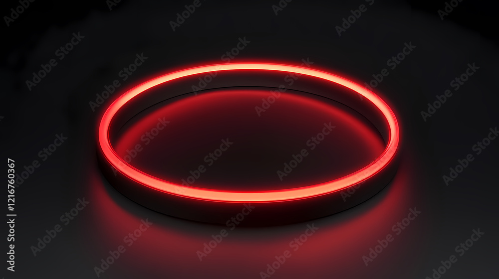 Futuristic neon ring design