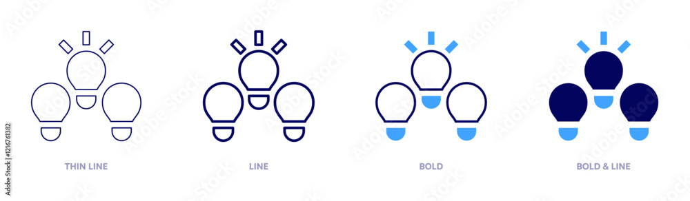 Revenue idea icon in 4 different styles. Thin Line, Line, Bold, and Bold Line. Duotone style. Editable stroke Revenue idea icon in 4 different styles. Thin Line, Line, Bold, and Bold Line. Duotone style. Editable stroke