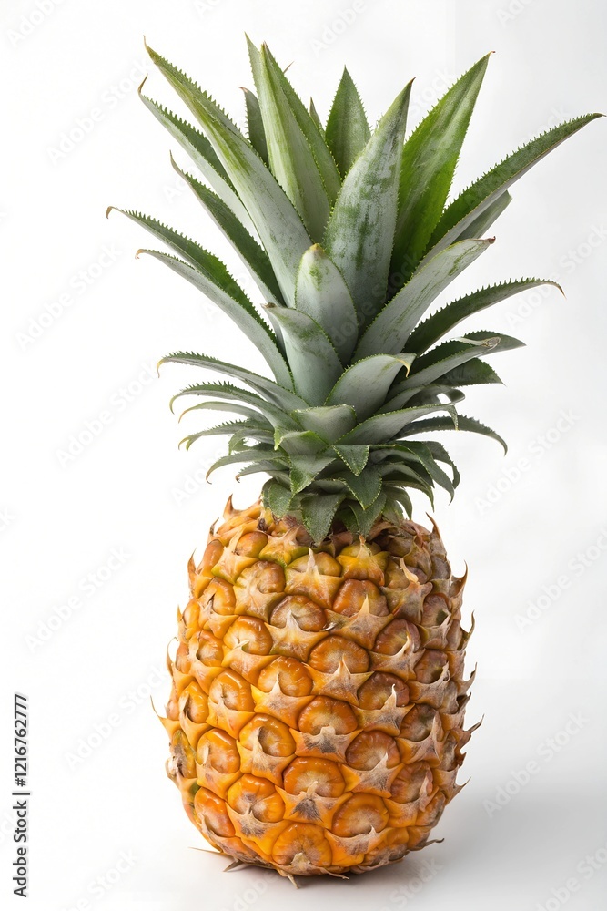 pineapple on white background pineapple on white background