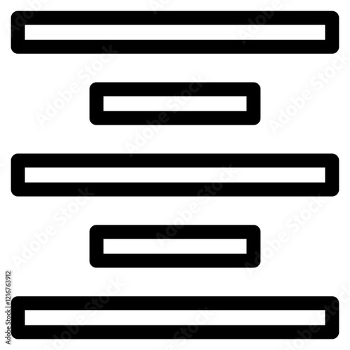 center alignment single icon