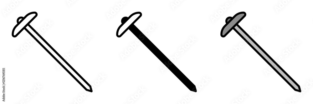 Nails are slender metal fasteners for securing objects together in construction, carpentry, or DIY projects. Nails are slender metal fasteners for securing objects together in construction, carpentry, or DIY projects.