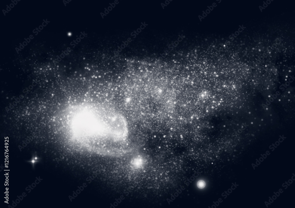 galaxy in a free space.