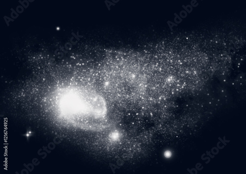 galaxy in a free space.