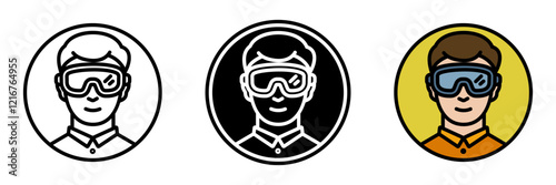 Goggles provide eye protection during construction or repair tasks, shielding against dust, debris, and sparks.