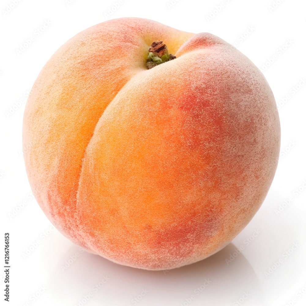 peach isolated on white background peach isolated on white background
