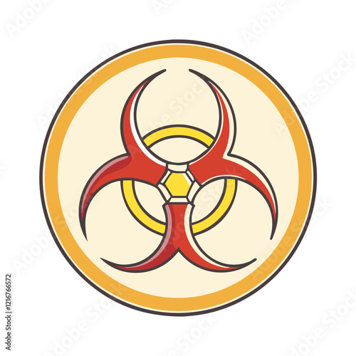 biohazard symbol icon, biohazard symbol vector illustration-simple illustration of biohazard symbol, perfect for biohazard symbol logos and icons