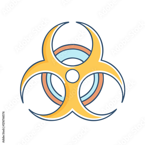 biohazard symbol icon, biohazard symbol vector illustration-simple illustration of biohazard symbol, perfect for biohazard symbol logos and icons