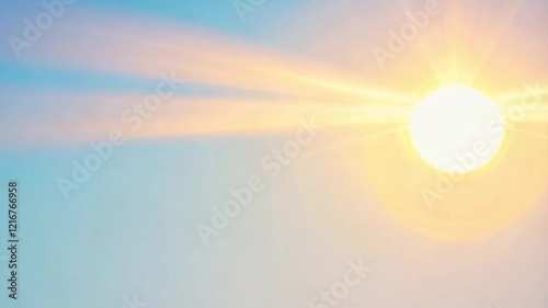 Wallpaper Mural A radiant sun with glowing rays spreading outward. Torontodigital.ca