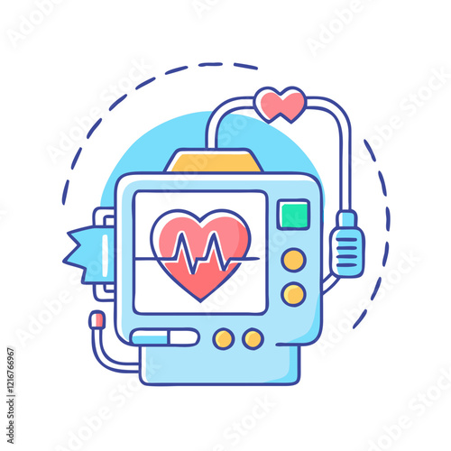 defibrillator icon, defibrillator vector illustration-simple illustration of defibrillator, perfect for defibrillator logos and icons