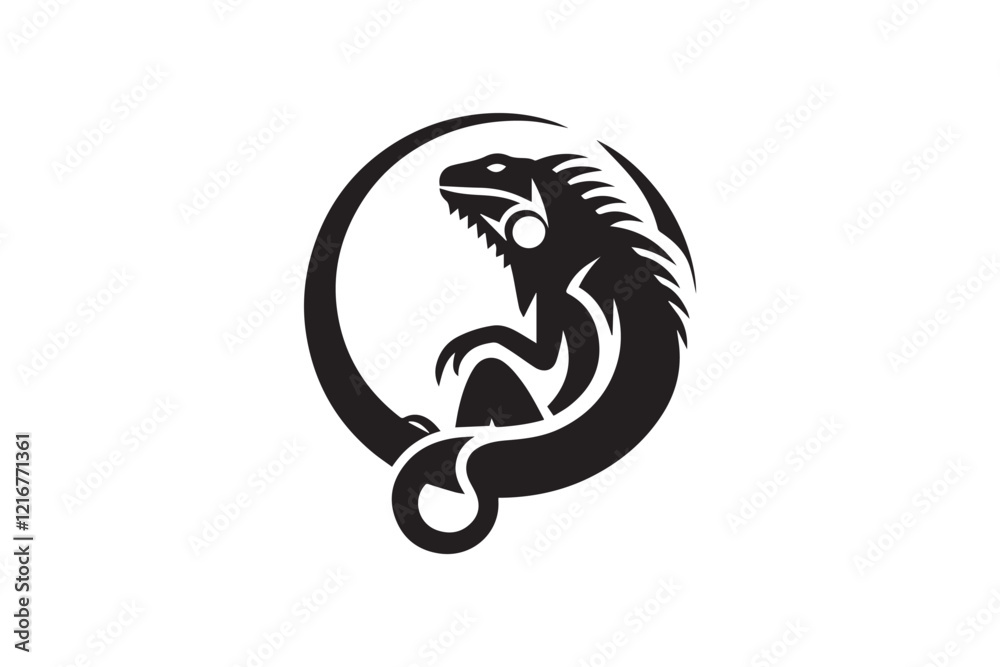 simple and subtle vector silhouette of iguanas in black and white, set against a white background.
simple and subtle vector silhouette of iguanas in black and white, set against a white background.