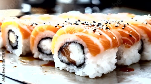 Delicious Salmon Sushi Rolls