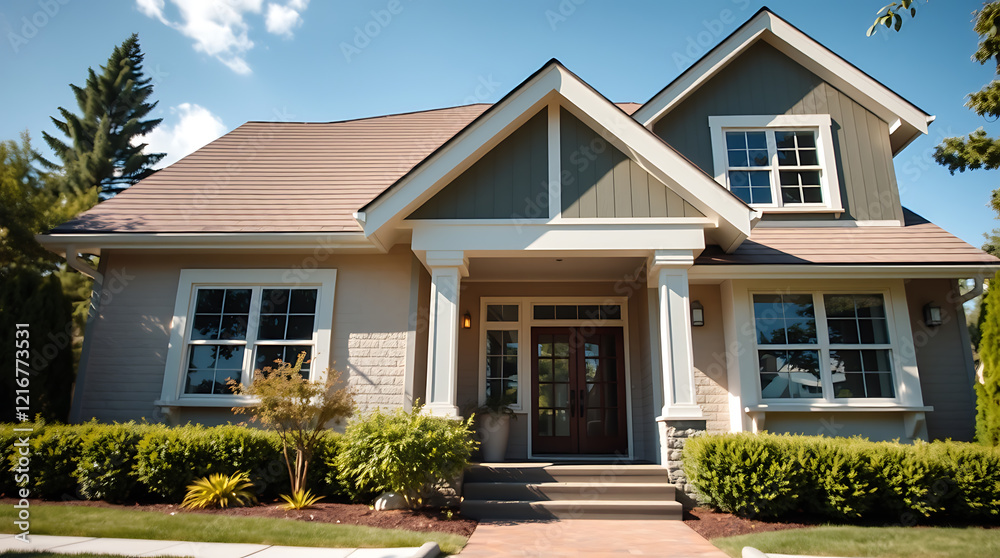 Luxury Home Exterior: Modern Architectural Design, Landscaping, and Real Estate Photography Luxury Home Exterior: Modern Architectural Design, Landscaping, and Real Estate Photography