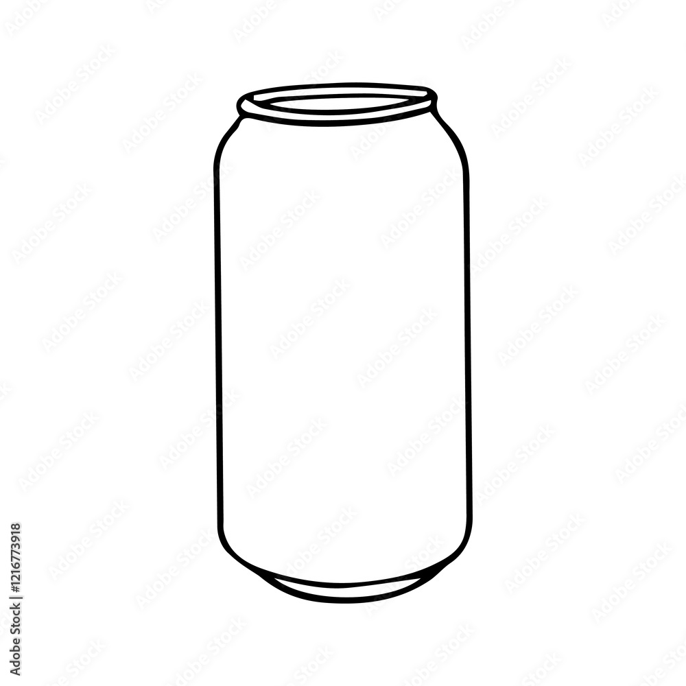 beverage can sketch vector illustration beverage can sketch vector illustration