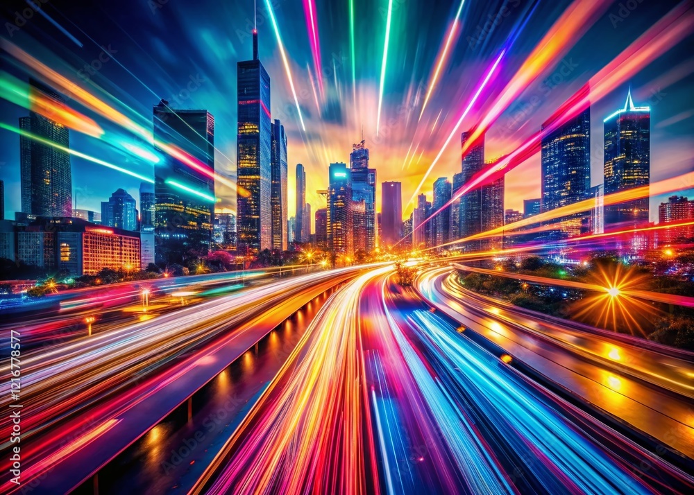 Fototapeta premium Abstract Vintage Patterns: Modern Long Exposure Photography
