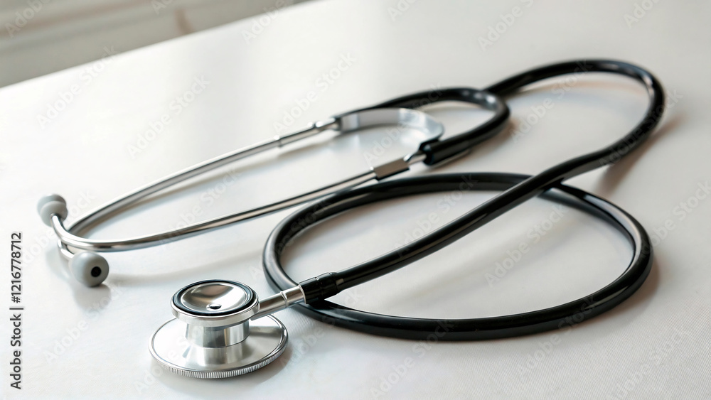 stethoscope on a medical background stethoscope on a medical background