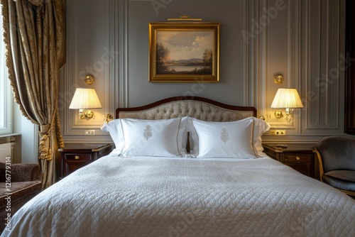 Wallpaper Mural Elegant Hotel Room Bedroom With Luxurious Bedding Torontodigital.ca