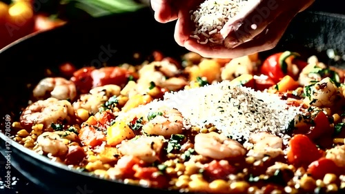 Shrimp and Vegetable Paella - A Delicious Spanish Dish