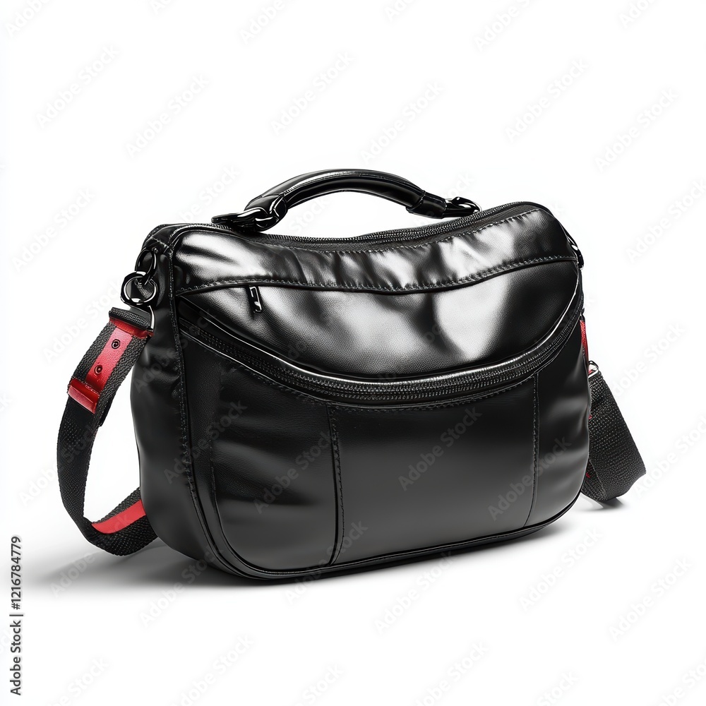 Naklejka premium Urban Style Chest Bag on White Background Fashion Accessory Modern Design Streetwear Aesthetic