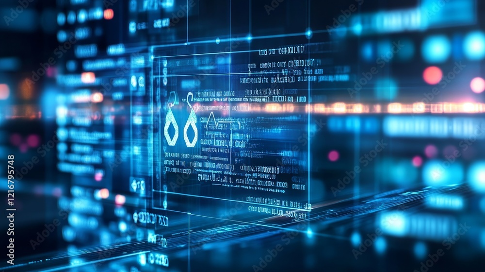 Agile development methodology concept on virtual screen. Technology concept., Generative AI Agile development methodology concept on virtual screen. Technology concept., Generative AI