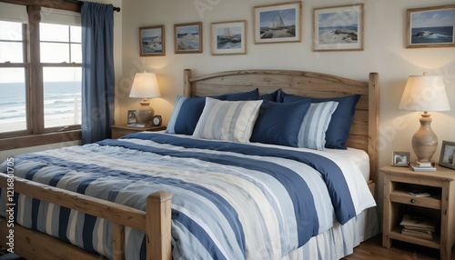 A photo of a bed with coasta photo