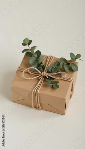 Eco-friendly Gift Box with Eucalyptus Decor photo