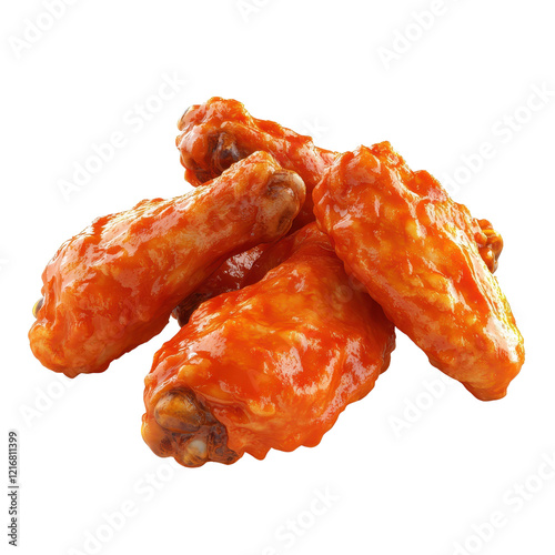 Deliciously crispy chicken wings coated in spicy buffalo sauce.