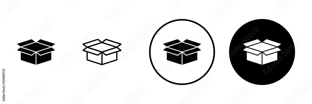 Box icon vector. box sign and symbol, parcel, package Box icon vector. box sign and symbol, parcel, package
