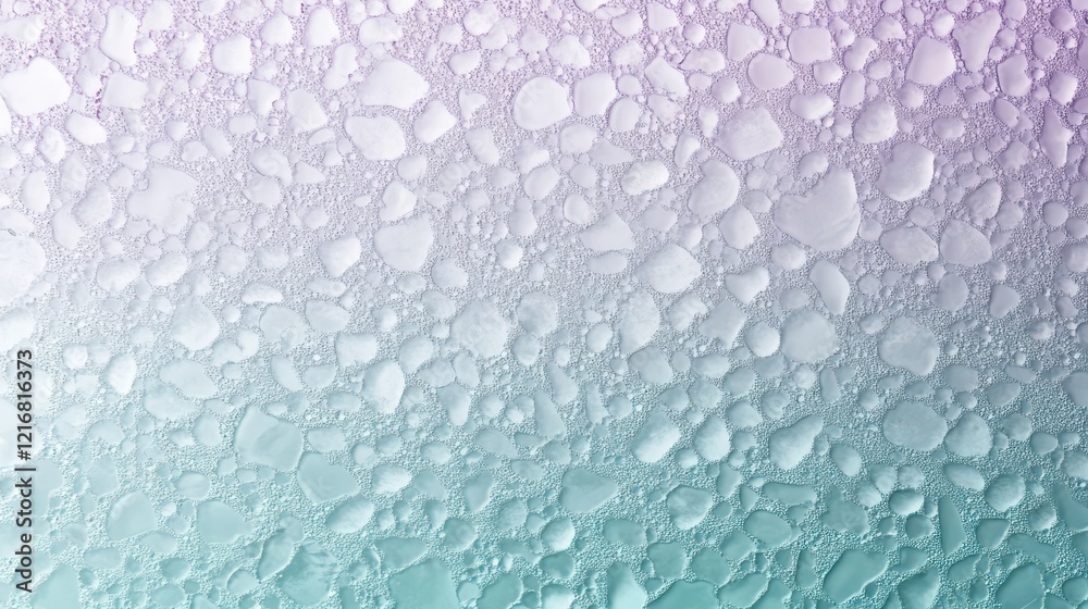 Obraz premium Intricate ice texture with frosty patterns and cool crystal formations