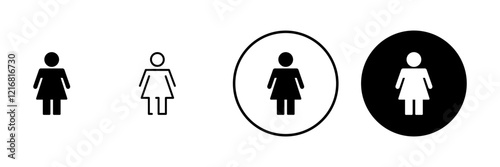 Female icon vector. woman sign and symbol