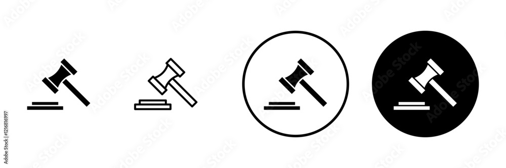 Gavel icon vector. judge gavel sign and symbol. law icon. auction hammer Gavel icon vector. judge gavel sign and symbol. law icon. auction hammer