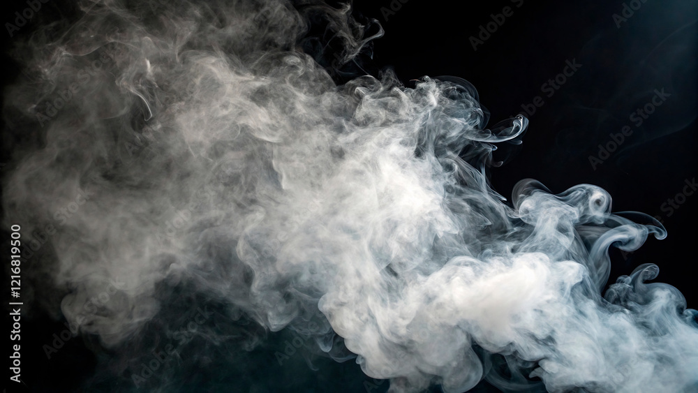 Obraz premium smoke on black background