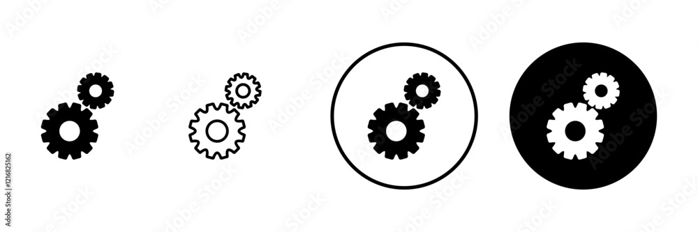 Setting icon vector. Cog sign and symbol. Gear Sign Setting icon vector. Cog sign and symbol. Gear Sign