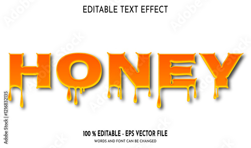 Honey Editable Text Effect
