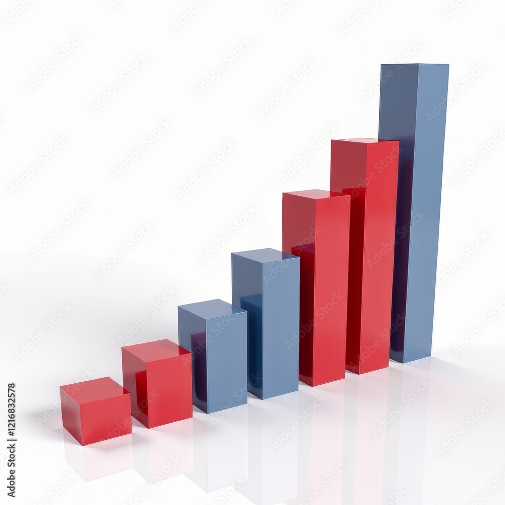 3D Bar Graph: Exchange Rate Fluctuations, Annual Growth 3D Bar Graph: Exchange Rate Fluctuations, Annual Growth