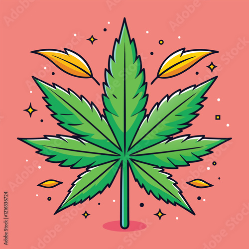 cannabis leaf vector illustration