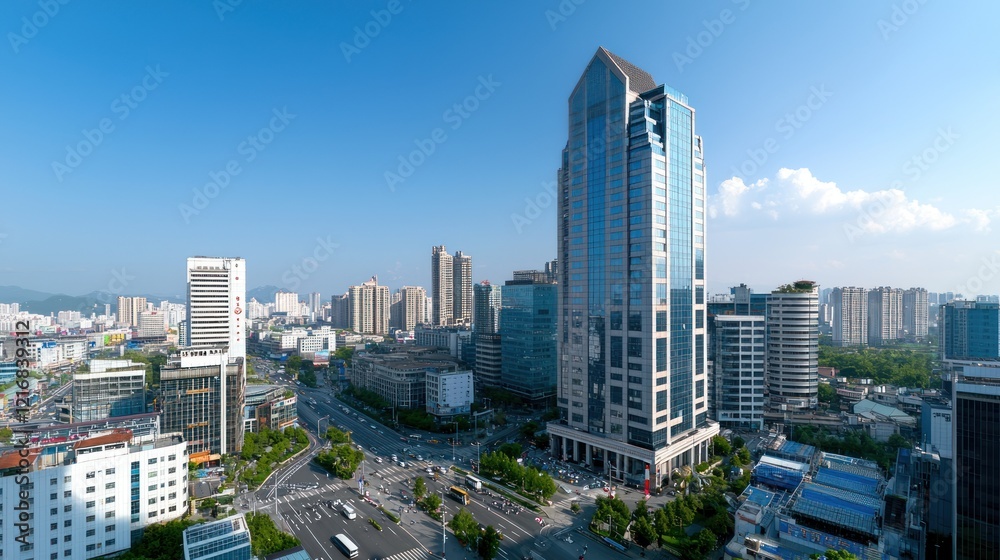 Fototapeta premium Modern City Skyline