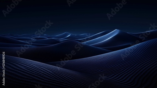 Glowing dark navy sand dunes with sparkles, festive, celebration, elegant, premium background