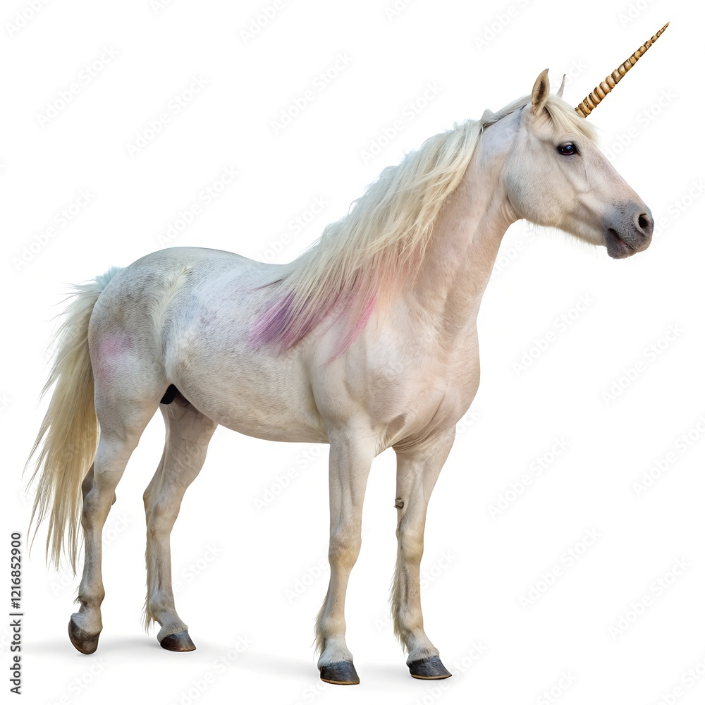 Obraz premium Unicorn png isolated on white background
