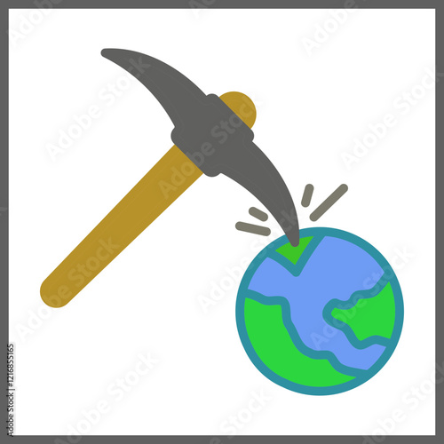 Geologist Icon Design