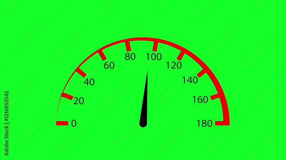 A speedometer icon depicts a circular gauge with a needle, often indicating speed or progress, with numbered markings and a dynamic design, symbolizing measurement or performance.