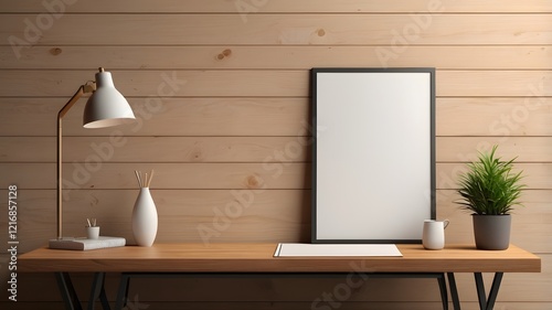 Paper poster mockup for graphic design