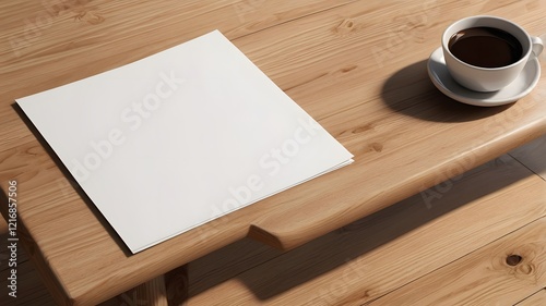 Paper poster mockup for graphic design