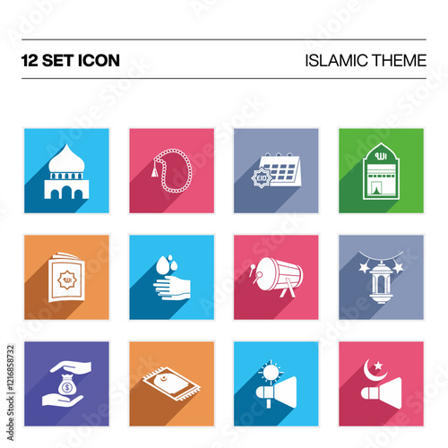 Ramadhan Themes Icon Set for Moslem